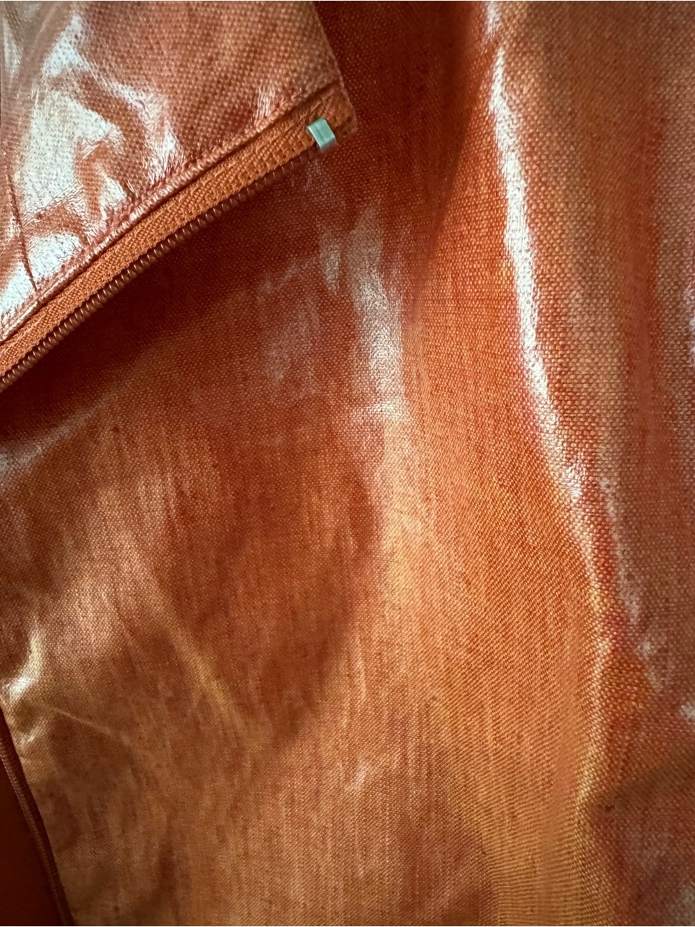 Red Cropped Zip-Front Jacket - Picture 4 of 5
